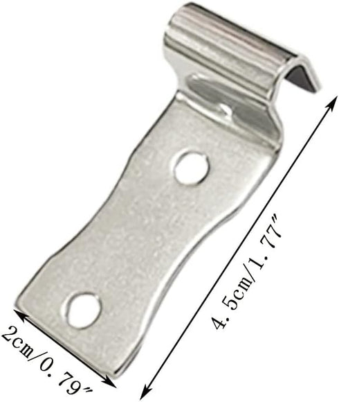 20 Pack Sofa Zig Zag Spring Repair Brackets, Sofa Spring Repair Kit Includes All Hardware, Silver