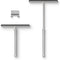 Shower Squeegee with Long Handle and Adhesive Hook for Glass Doors, Tile Walls, Mirrors, and Windows