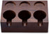 IKAPE Espresso Knock Box, 58mm 6-Hole Espresso Accessory Organizer with Natural Mahogany Tamping Table Base