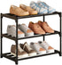 COAPUKT Metal Stackable Small Shoe Rack Organizer, Narrow Shoe Racks for Closets Entryway,