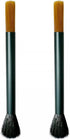 2PCS Coffee Brush, Cleaning Tool with Aluminum Handle & Dual-Head Soft Bristles for Coffee Grinder & Home Kitchen