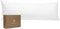 BIOWEAVES 100% Organic Cotton Body Pillow Cover, 300 Thread Count, Zipped Closure, 21" x 54", White