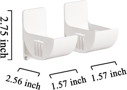 Myhiju 4 Pcs No Punching Trash Bag Dispenser Plastic Bag Holder,Wall Mounted Plastic Bag Organizer Grocery Bag Holder