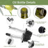 Leaflai 1 Set 2 2Labels,1 1 17 oz(500ml) Olive Oil Dispenser Bottle, Pcs Green Glass Olive Oil Dispenser and Vinegar