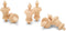 Woodpeckers Unfinished Wood Finials - 3-1/2 inch, Pack of 6 Large Craft Finials for Crafts