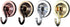 Suction Cup Hooks, 4-Pack Vacuum Wreath Hangers for Flat Smooth Wall Surface in Copper