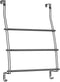 mDesign Expandable Metal Over Shower Door Towel Rack for Bathroom - 3-Tier