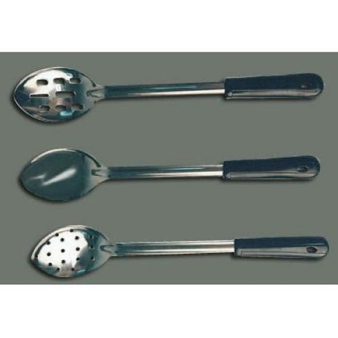 Winco Stainless Steel Basting Spoon, Solid, 11" with Plastic Handle