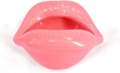 Creative Ceramic Cigarette Ashtrays with Lips Style, Fashion Home Decorations, Pink