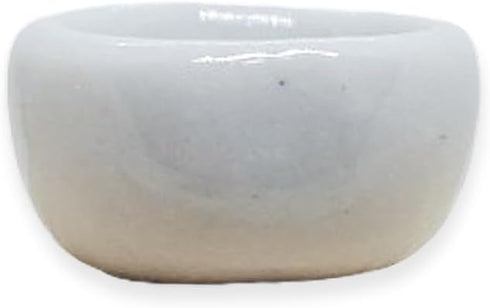 " Inch Diameter White Round Ceramic Sauce Bowls, Set of 10 Pieces Miniature Tableware