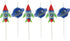 Unique Party Outer Space Birthday Candles, 6 pc