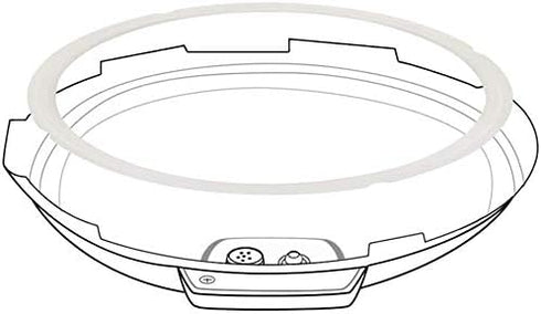 2 Pack Sealing Ring Silicone Gasket Seal Rings for 6 Qt Instant Pot Replacement Accessories Parts for Insta Pressure