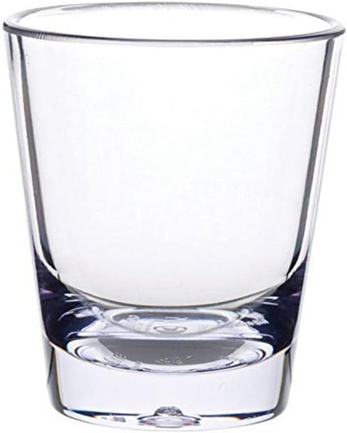 Carlisle FoodService Products Alibi Round Clear Glass, 1.8 Ounces, (Pack of 24) for Restaurants, Catering