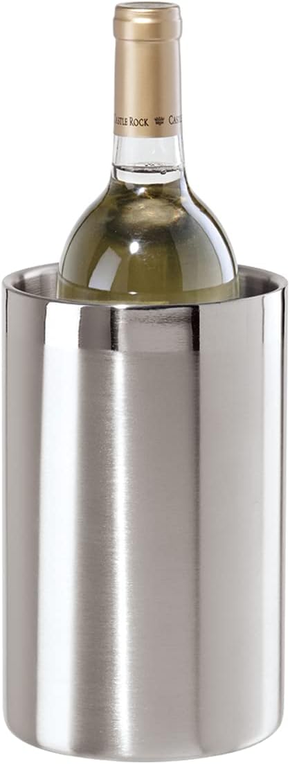OGGI Stainless Steel Double Wall Wine Cooler - Insulated Tabletop Wine Chiller