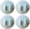 YARDWE 4Pcs Rice Cooker Spoon Holder, Blue, Suction Rack Spoon Storage Stand for Rice Maker Cooker