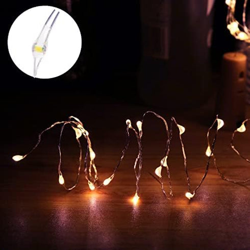 Dreamworth 12 Pack 20 6.6ft Wine Bottle String Lights, LED AAA Battery Powered Cork Fairy Lights for Bedroom, Birthday