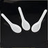100 Pack Disposable White Plastic Asian Soup Spoons - Chinese Soup Spoons