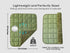 Small Weighted Blanket 7lbs for Adults and Kids, Reversible Warm Crystal Velvet and Cooling Tencel, Green 29x24 inches