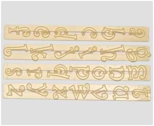 FMM Funky Alphabet Lower Case Tappit Cutters Set