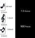 JNSAXMI 3 Confetti Musical Notes Confetti Black Musical Clef Cutout for Music Party Reception Birthday Wedding