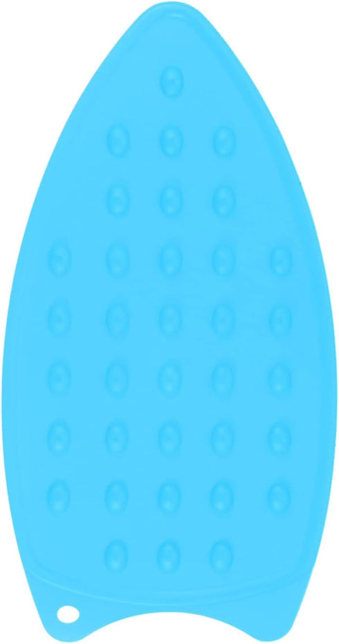 Silicone Iron Rest Pad - Multipurpose Hot Resistant Mat for Ironing Board, Compact Steam Mat, Blue