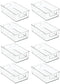 mDesign Small Plastic Kitchen Storage Container Bin with Handles - Organization in
