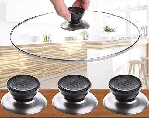 2 PCS Universal Pot Cover Replacement Knob - Heat-resistant Pot Cover Handle for Electric Pot