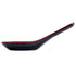 G.E.T. 6026-RB Red/Black 0.6 oz. Soup Spoon, Break Resistant Dishwasher Safe Melamine Plastic, Pack of 12