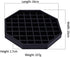 Drip Trays 6" Coffee Countertop Octagon Drip Tray Black Plastic Coffee Drip Tray with Honeycomb Grid, Pack of 4 (4 Pcs 6") by Happy Reunion