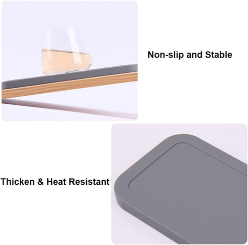 Small Silicone Heat Resistant Mat for Curling Iron - Heat Pad for Hot Hair Tools, Kitchen Sink Organizer Tray