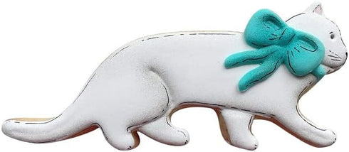 LILIAO Walking Cat Cookie Cutter for Kids - 5.4 x 2.4 Inches Stainless Steel