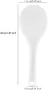 2PCS Plastic Rice Paddle Spoon Rice Scoop, Non-Stick Rice Spatula Rice Cooker Shovel Rice Serving Spoon 7.87 Inch (White E)