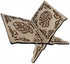 LNQ LUNIQI Wooden Book Stand Foldable Quran Bible Book Holder Muslim Reading Bookshelf Magazine Cookbook Display Holder