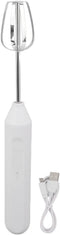 Electric Hand Blender, 3 in 1 Immersion Blender, Handheld Beater, Milk Frother, Coffee Blender, Kitchen Tools (White)