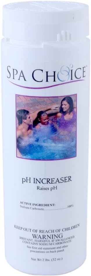 2-Pounds 2-Pack 100% SpaChoice Premium pH Increaser for Hot Tub, Sodium Carbonate, Made in USA