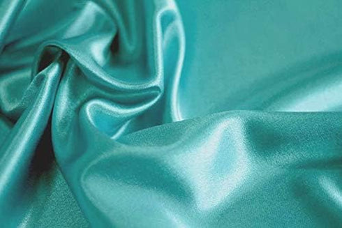 MDS Pack of 25 PCS Satin Chair Sashes, Charmeuse Sateen Dining Chair Bows, 7 x 108 Inch, Teal