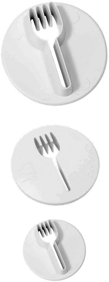 PME Honeysuckle Cutters, Set of 3, White, 5 x 5 x 5 cm