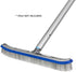 Premium Combo Nylon and Stainless Steel Wire Bristle Pool Brush, Mixed Bristles for Extra Scrubbing Power, Three Extra