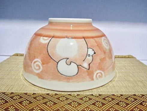 Japanese Shiba Dog Large Rice Bowl 6.3 Inches Diameter, Multipurpose Donburi Soup Noodle Serving Bowl