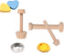 3 Pieces Wooden Tart Tamper Set, Double Side Pastry Dough Tamper for Making Egg Tart, Cheesecakes, Dessert Kitchen Tools