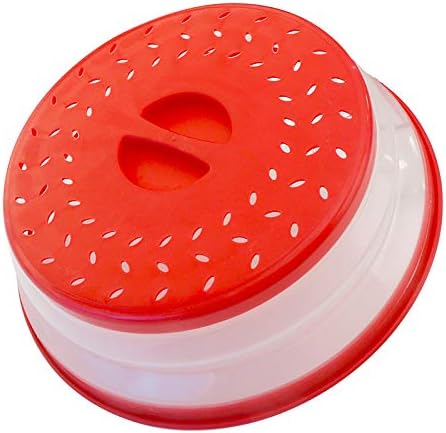 Pack of 2 Collapsible Microwave Food Cover, Vented Microwave Lid for Food, 10.5inch, BPA Free