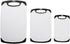 Comfy Grip 3-Piece Cutting Board Set, Food-Grade Kitchen Boards with Deep Juice Grooves, White and Black