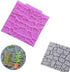 2 Pieces Rock Texture Silicone Lace Mold, Food Grade Cake Molds for Candy, Icing, Biscuit Decor, Chocolate, Polymer Clay