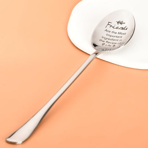 Birthday Gifts for Women: Friendship Spoon Gifts for Men, Bff Gifts for Best Friends, Engraved Tea Coffee Spoon