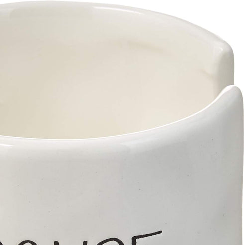 Off White Ceramic Sponge Holder Caddy - Stylish Kitchen Storage