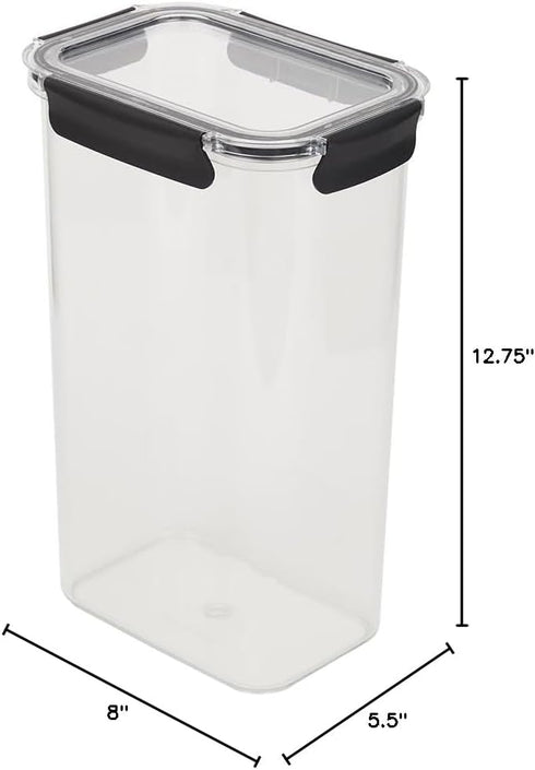 Home Basics 169 oz. Large Food Storage Container with Airtight Lid, Clear Design