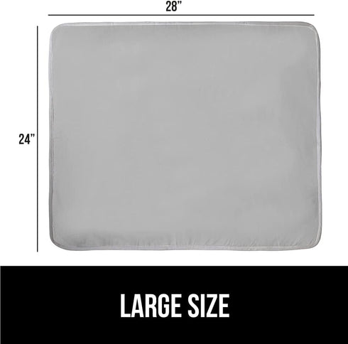 Gorilla Grip Portable Ironing Mat, Magnetic Ironing Blanket for Countertop, Silicone Coating, Travel Size 28x24
