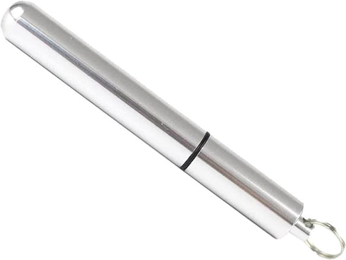 Portable Silver Metal Toothpick Holder, Waterproof Aluminum Case for Outdoor Kitchen Accessories (86 * 11mm)