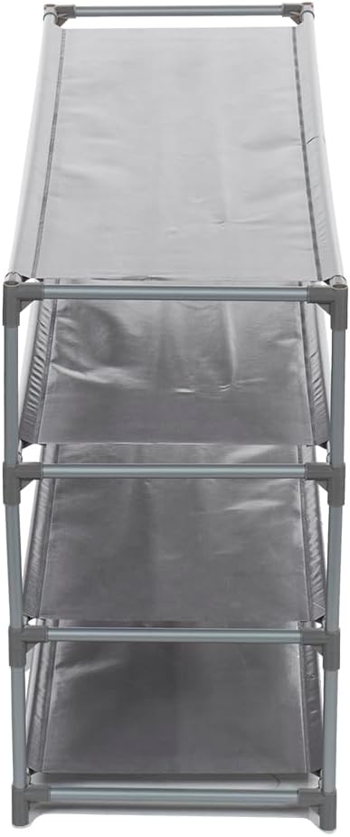 20 (4-Tier Home Basics Pair Non-Woven Shoe Rack Wide)