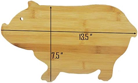 Bamboo Wood Cutting Board Serving Board, 1 Pack, 13.75"x8.25"